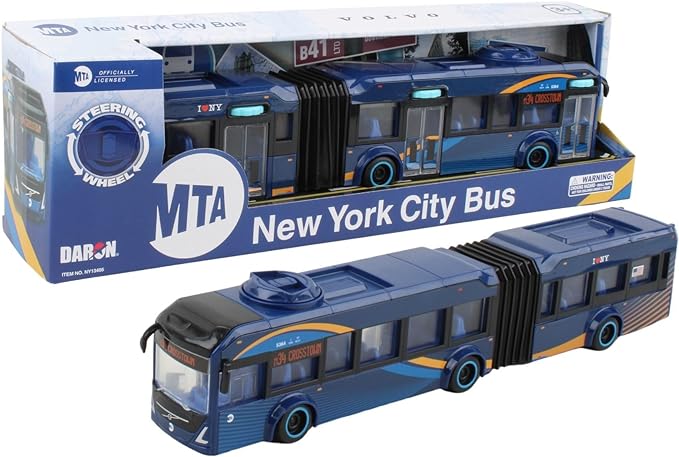 Volvo MTA NYC Articualted Bus, New York City 1/43 Scale New in The Box by Daron World Wide.